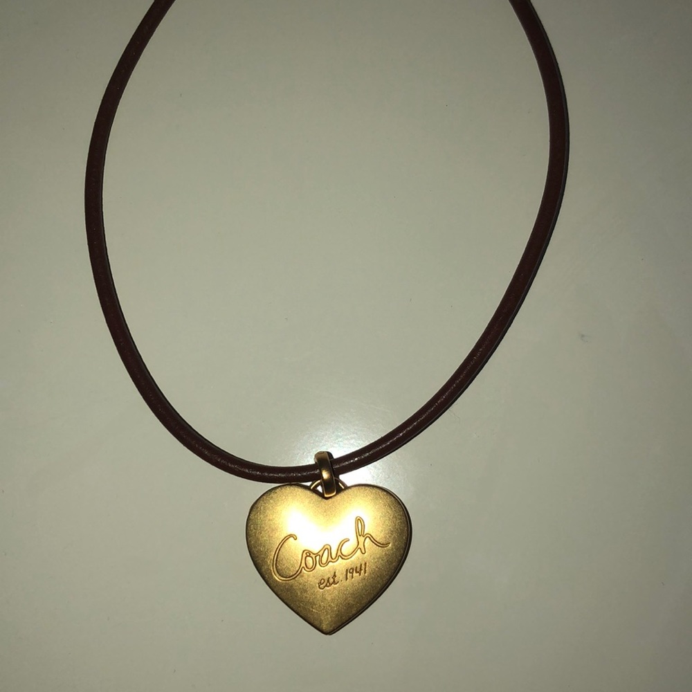 Coach locket necklace
